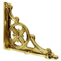 "Delphi" Polished Brass Brackets 31 x 28cm