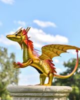 Gold "Wyrmling" Sculpture
