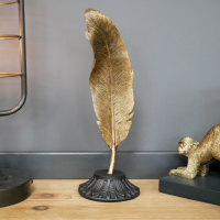 Gold Feather Ornament in Situ