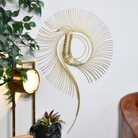Gold Spiral Wall Art in Situ