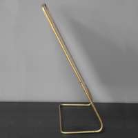 View of the side of the Gold Table Top Mirror