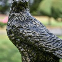Close-up of Finish on Golden Eagle Garden Ornament