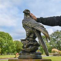 Golden Eagle Garden Ornament to Scale