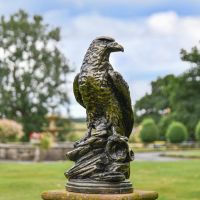 Golden Eagle Garden Ornament in Situ