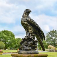 Cast Aluminium Golden Eagle Garden Ornament
