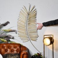 Golden Palm Leaf Wall Art