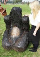 “Lady Thombury” Cross River Gorilla Garden Sculpture 