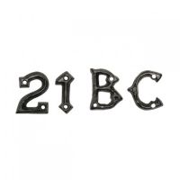 1 ¾ Inch Malleable Iron Gothic Letters & Numerals