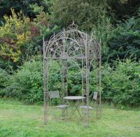 Gothic Design Gazebo Finished in a Rustic Finish