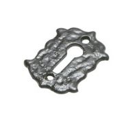 Gothic Style Antique Black Iron Escutcheon / Key Hole Cover