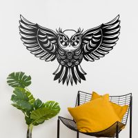 "Great Horned Owl" Wall Art in Situ in the Home