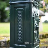 Green Camden Free Standing Post Box Close Up