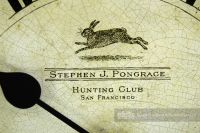 Green Hunting Club Wall Clock