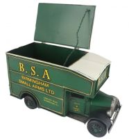 Green Vintage Van Replica Storage Box Storage Lid