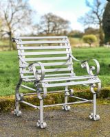 Rustic Grey One Seater Bench 