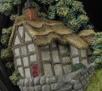 "Avenbury Thatch" Hillside Cottage Oval House Sign