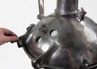 Large Silver Hanging Spotlight