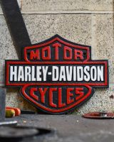 Harley Davidson Cycles Vintage Style Cast Iron Sign