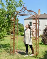 Scale image of rustic garden arch