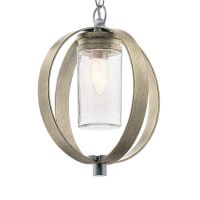 "Hartfield" Modern Hanging Pendant Light in Antique Grey Close Up