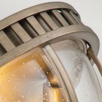 "Haslington" Traditional Three Bulb Flush Ceiling Lantern Close Up Detail