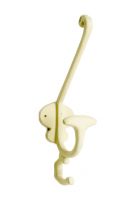 "Trois" Cream Hat and coat hook single 3 prong