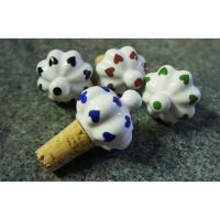"Delightful Demilano" Ceramic heart bottle stoppers