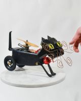 Scale image of Helicopter Cat Sculpture