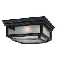 High-Quality "Parisian" Seeded Glass Flush Ceiling Light