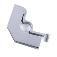 Brass High Style Hinged Carpet Bracket with Flat Head Screw Finished in Bright Chrome