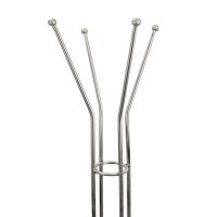 Contemporary Steel Hat and Coat Stand with Ball Finial
