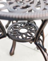 Parasol Hole In Copper Garden Table 