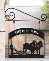 Horse & Plough House Sign & Bracket