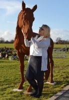 "Marenco Ranch" Lifesize Cast Iron Horse Sculpture