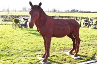 "Marenco Ranch" Lifesize Cast Iron Horse Sculpture