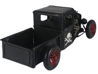 Black Hot Rod Truck Replica Ornament Back
