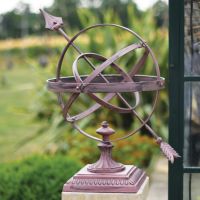 Rustic finish garden sundial Armillary