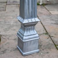 Close up of integrated pillar plinth 