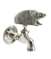 Bright Chrome Hedgehog Garden Tap