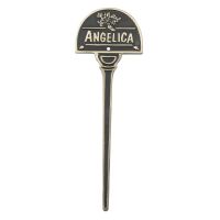 Angelica Solid Brass Herb Label