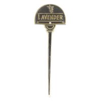 Lavender Herb Labels in solid brass