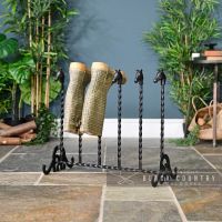 "Ascot" Black 3 Pair Welly Rack