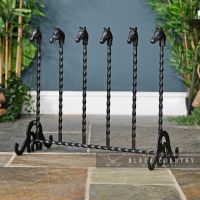 "Ascot" Black 3 Pair Welly Rack