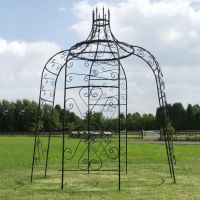 "Rapunzel" Tower Top Black Gazebo Finished in Black