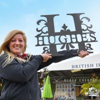 Scale of the Monogram Sign Displaying the Surname Hughes