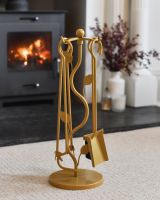 "Hylands" Gold Fireside Companion Set