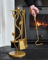 Scale image of gold vine detail companion set