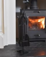 In situ photo of fireside companion set