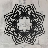 Mandela Wall Art on a Rustic Grey Wall