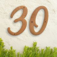 Rustic Individual House Numbers - Hestina Font